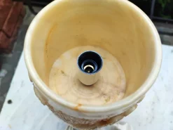 New Pamono Alabaster Study Lamp, 1970s