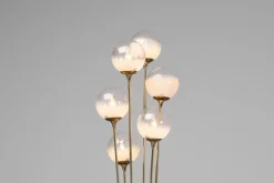 New Pamono Alberello Floor Lamp in Marble and Brass from Stilnovo, Italy, 1960s