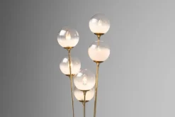 New Pamono Alberello Floor Lamp in Marble and Brass from Stilnovo, Italy, 1960s