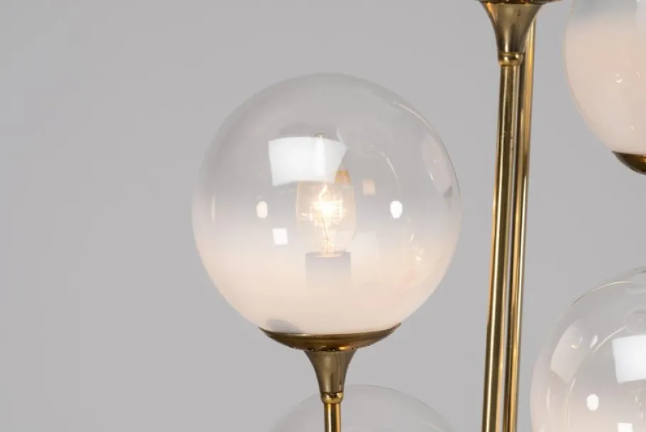 New Pamono Alberello Floor Lamp in Marble and Brass from Stilnovo, Italy, 1960s