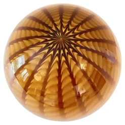 Hot Pamono Amber and Brown Spider Sphere Table Lamp in Murano Glass by Simoeng