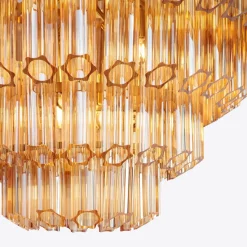 Hot Pamono Amber Grande Palermo Chandelier from Pure White Lines