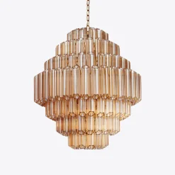 Hot Pamono Amber Grande Palermo Chandelier from Pure White Lines