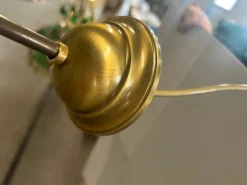 Hot Pamono Amber Lantern with Brass Frame, 1988