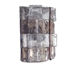 Best Pamono Amber Murano Glass and Chrome Wall Sconces by Carlo Nason for Mazzega, 1960s, Set of 2