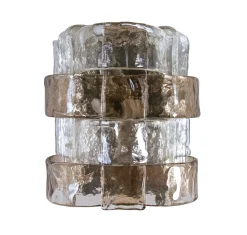 Best Pamono Amber Murano Glass and Chrome Wall Sconces by Carlo Nason for Mazzega, 1960s, Set of 2