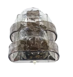 Best Pamono Amber Murano Glass and Chrome Wall Sconces by Carlo Nason for Mazzega, 1960s, Set of 2