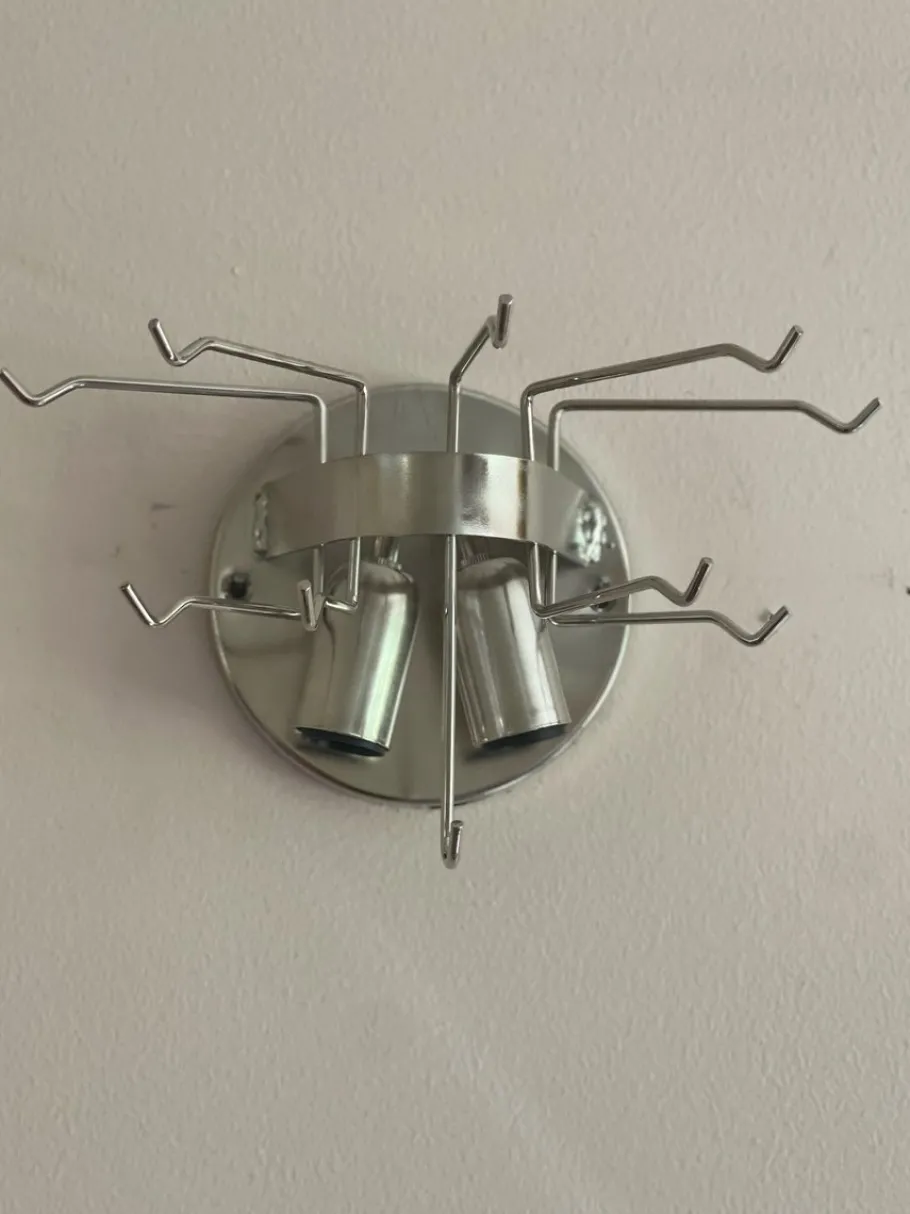 Clearance Pamono Amber Murano Wall Lamps from Mazzega, Set of 2