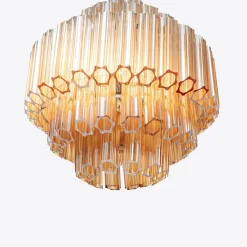Discount Pamono Amber Palermo Chandelier from Pure White Lines