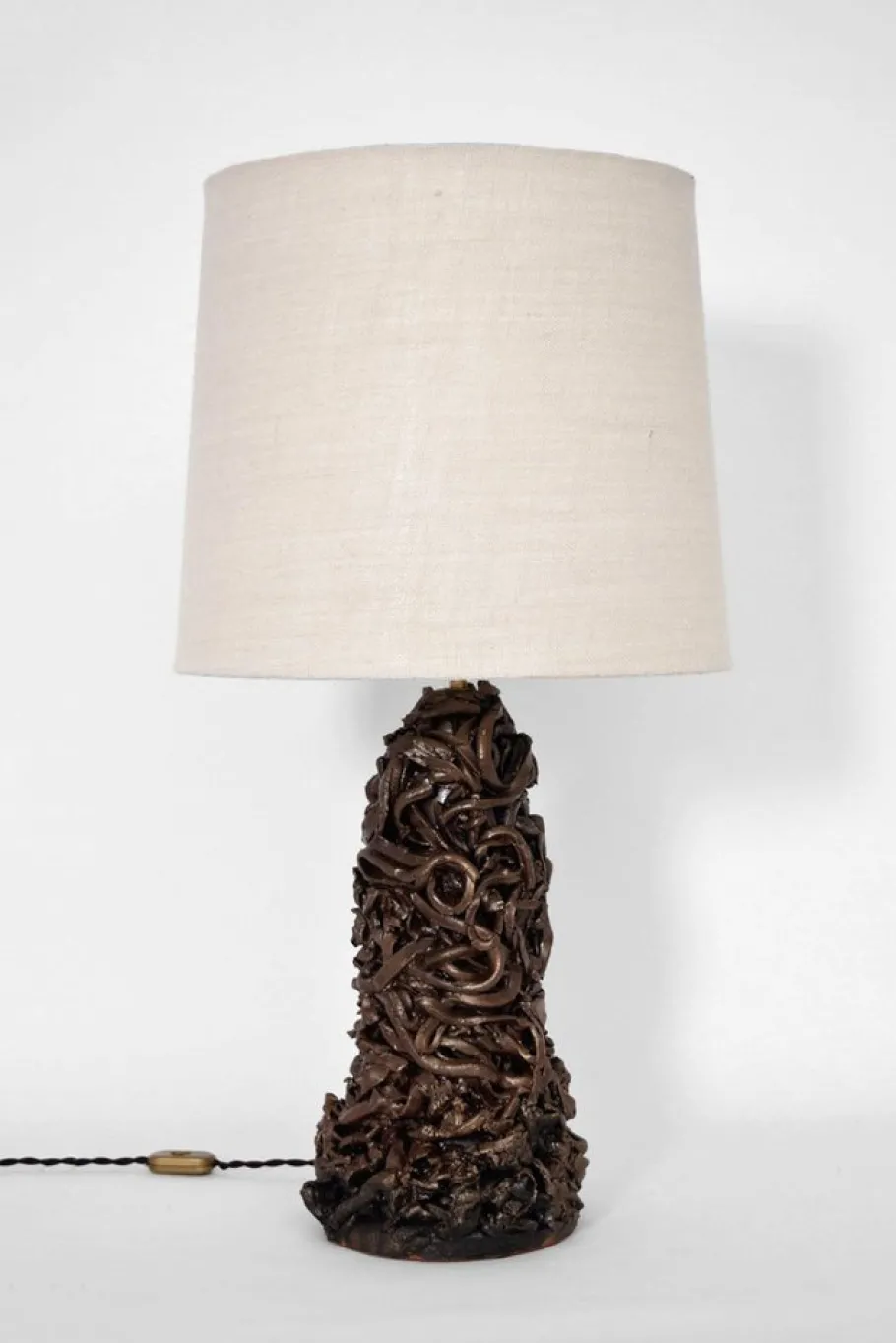 Clearance Pamono Angkor Brown Lamp by Barracuda Interiors