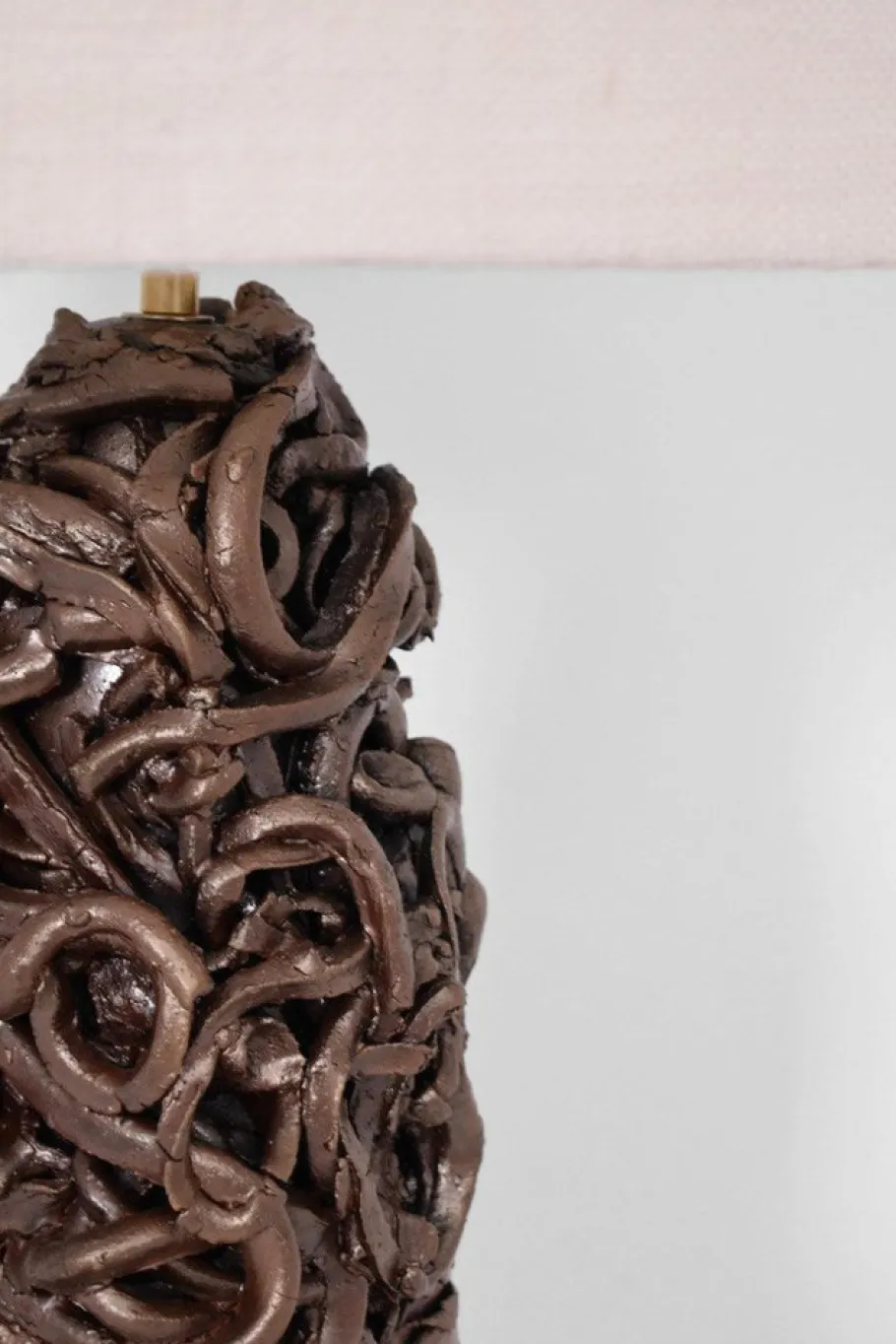 Clearance Pamono Angkor Brown Lamp by Barracuda Interiors