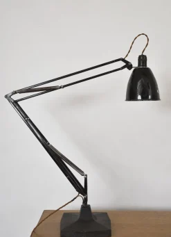 New Pamono Anglepoise No 1209 Draughtsmans Task Desk Lamp by Herbert Terry, England, 1940s