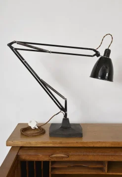 New Pamono Anglepoise No 1209 Draughtsmans Task Desk Lamp by Herbert Terry, England, 1940s