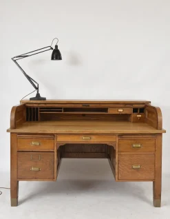 New Pamono Anglepoise No 1209 Draughtsmans Task Desk Lamp by Herbert Terry, England, 1940s