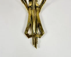 New Pamono Antique Art Nouveau Bronze Wall Sconces, France, 1900s, Set of 2