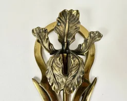 New Pamono Antique Art Nouveau Bronze Wall Sconces, France, 1900s, Set of 2