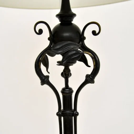 Best Pamono Antique Art Nouveau Iron Floor Lamp, 1900s