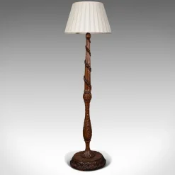 Sale Pamono Antique Black Forest Edwardian Oak Standard Lamp