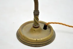 Online Pamono Antique Brass Goose Neck Desk Lamp, 1910s