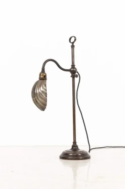 Hot Pamono Antique Brass Portable Desk Lamp, Early 20th Century