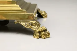 Pamono Antique Brass Standard Lamp, 1890