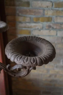 Outlet Pamono Antique Cast Iron Outdoor Candelabra Sculpture, 1890s