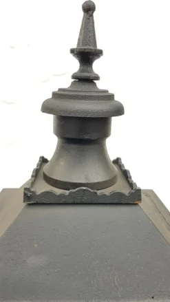 Outlet Pamono Antique Classic Victorian Cast Iron Pillar Lamp Lantern on Base Outdoor Lamp
