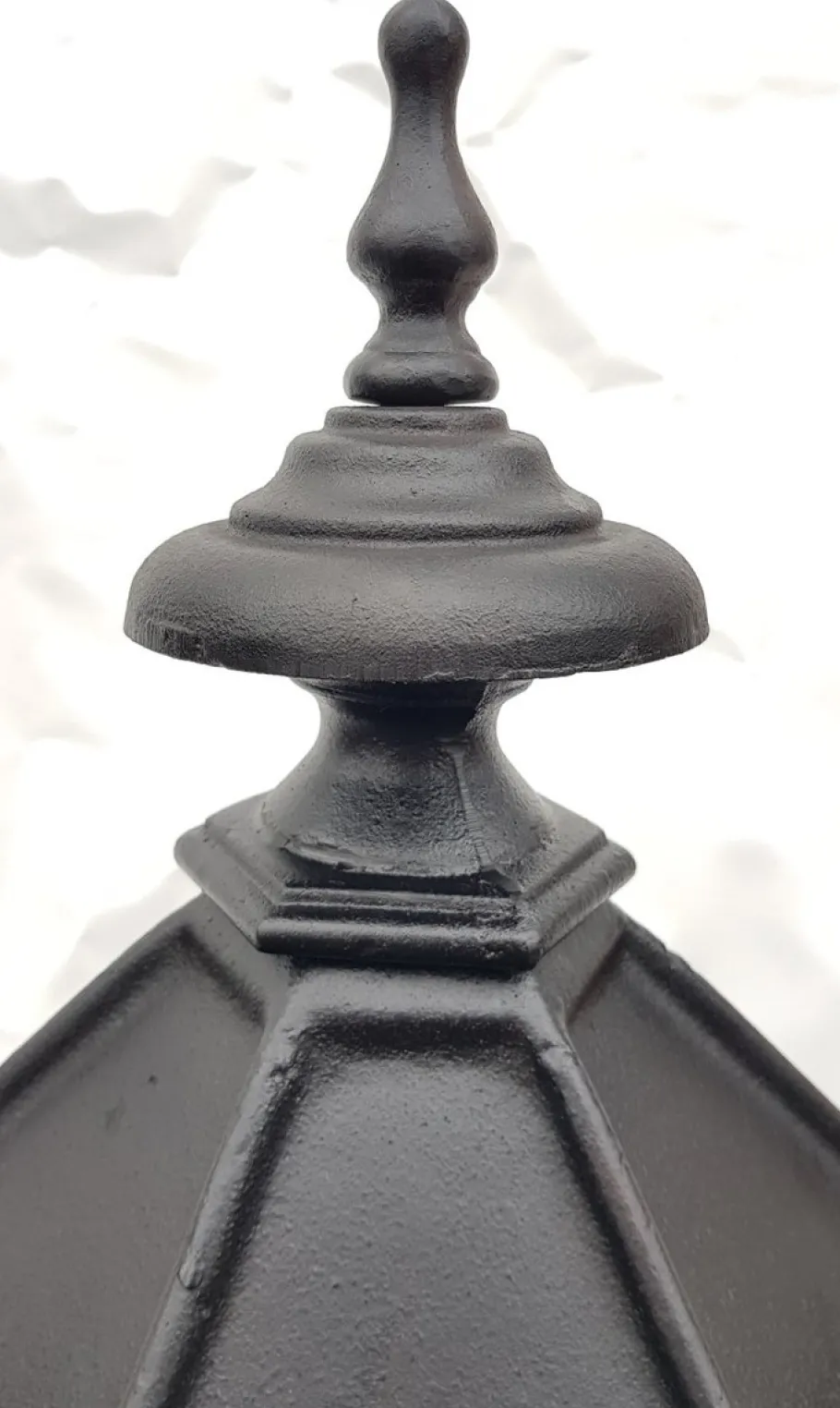 New Pamono Antique Classic Victorian Cast Iron Pillar Lamp Lantern on Base Outdoor Lamp