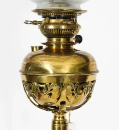Discount Pamono Antique Edwardian Ormolu Gilt Bronze Standard Oil Lamp, 1890s