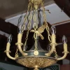 New Pamono Antique Empire Bronze Chandelier