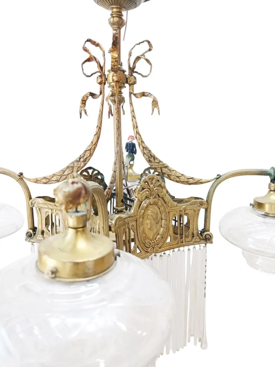 Online Pamono Antique Empire Lamp, 1890s