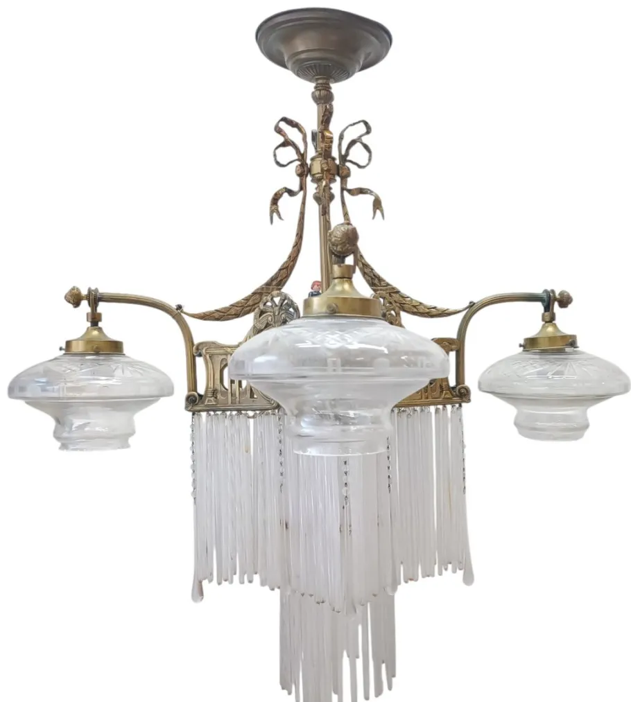 Online Pamono Antique Empire Lamp, 1890s