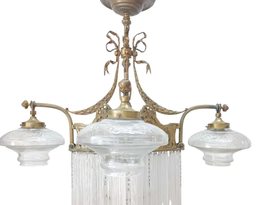 Online Pamono Antique Empire Lamp, 1890s