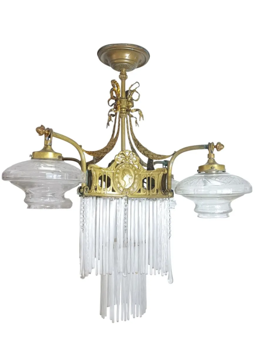 Online Pamono Antique Empire Lamp, 1890s