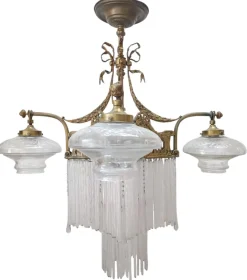 Online Pamono Antique Empire Lamp, 1890s