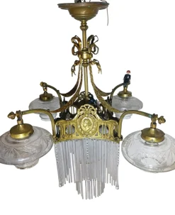 Online Pamono Antique Empire Lamp, 1890s