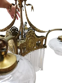 Online Pamono Antique Empire Lamp, 1890s