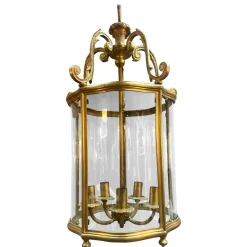 New Pamono Antique English Bronze Lantern, 1880