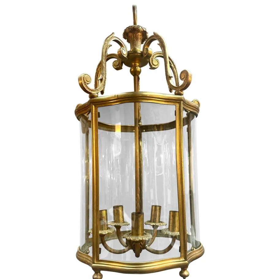 New Pamono Antique English Bronze Lantern, 1880
