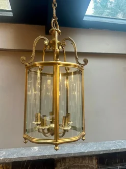 New Pamono Antique English Bronze Lantern, 1880