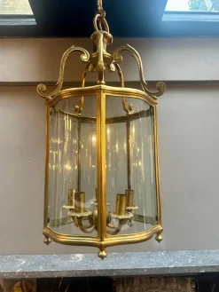 New Pamono Antique English Bronze Lantern, 1880