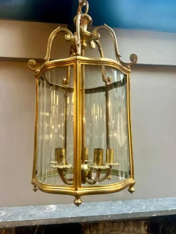 New Pamono Antique English Bronze Lantern, 1880