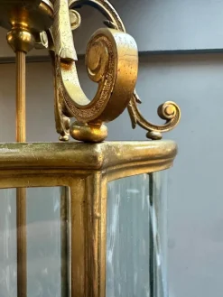 New Pamono Antique English Bronze Lantern, 1880