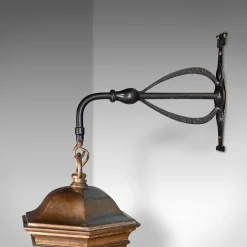 Pamono Antique English Courtyard Light in Bronze and Wrought Iron, 1850