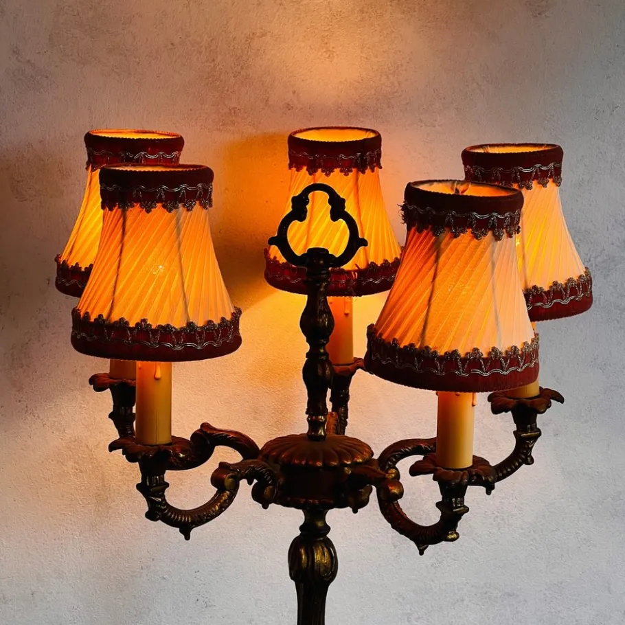 Online Pamono Antique Floor Lamp in Bronze