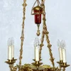 Hot Pamono Antique French Brass Church Chandelier, 1920