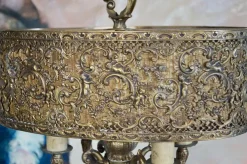 Pamono Antique French Bronze Table Lamp, Circa 1910