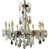 Hot Pamono Antique French Chandelier in Bronze and Crystal, 1890