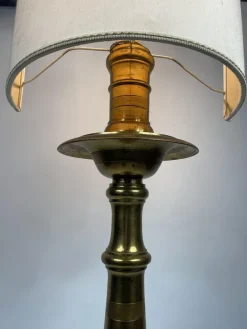 Online Pamono Antique French Floor Lamp in Golden Bronze, 19th Century