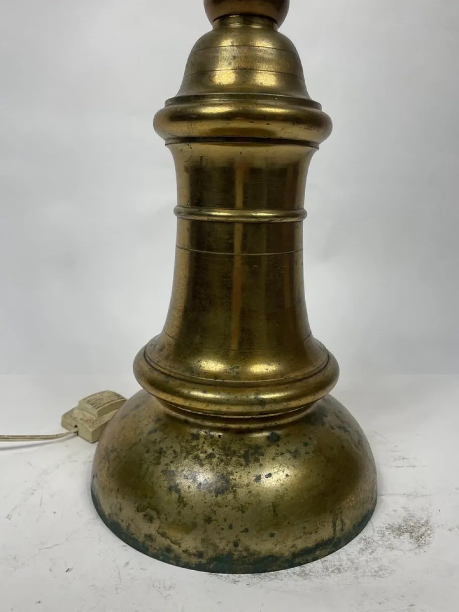 Online Pamono Antique French Floor Lamp in Golden Bronze, 19th Century